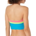 thumbnail image 2 of Body Glove Women's Standard Sunrise Tube Bikini Top Swimsuit, Neon Blue, Medium, 2 of 2