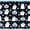 Black Blue, variant on Homewish Halloween Ghost Print Queen Sheets,Pink Coquette Bows Queen Sheet Sets,4-Piece,1 Flat Sheet,1 Fitted Sheet and 2 Pillowcases