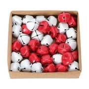 36Pcs Christmas Jingle Bell Mini Bell Set DIY Making Accessories (Red White)