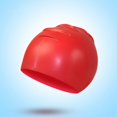 thumbnail image 1 of Bonnet de Bain en Silicone pour Enfants - Imperméable, Extensible, Couleur Unie, 1 of 6