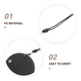 thumbnail image 3 of ETHZZLE 2Pcs Black PU Headphone Storage Pouch Compact Earbuds Organizer for Pocket Carry, 3 of 8