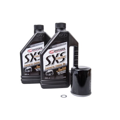 Oil Change Kit With Maxima SXS Full Synthetic 5W-50 for Polaris RANGER 500 EFI