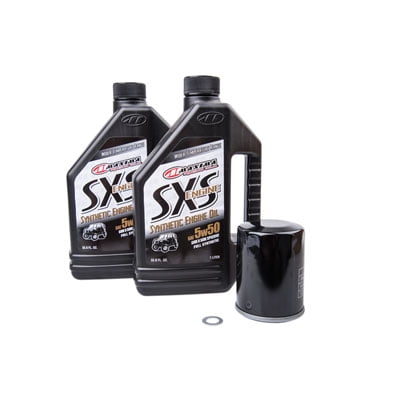 Oil Change Kit With Maxima SXS Full Synthetic 5W-50 for Polaris SPORTSMAN 800 X2 4X4 EFI 2007