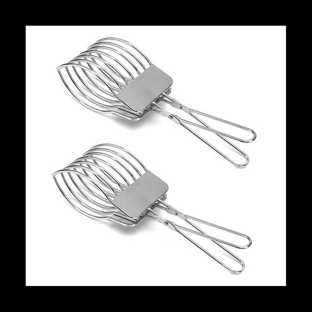 Pinza para Rebanadas de Acero Inoxidable, Pinza para Carne, Divisor de JamóN, Caliente, Divisor de JamóN, Pinza para Pan, Pinzas para Cortar Frutas y Verduras