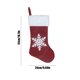 thumbnail image 3 of Juego de 2 Bolsas de Regalo para Calcetines Navideños | Calcetines Navideños de Terciopelo Rojo de Punto con Diseños de Papá Noel y Muñeco de Nieve | Tela de Patchwork Resistente | Decoración para La, 3 of 6