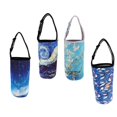 thumbnail image 1 of Funda de viaje para ciclismo kusrkot 30 Tumbler Carrier Holder Tazas de café flor estrella, 1 of 8