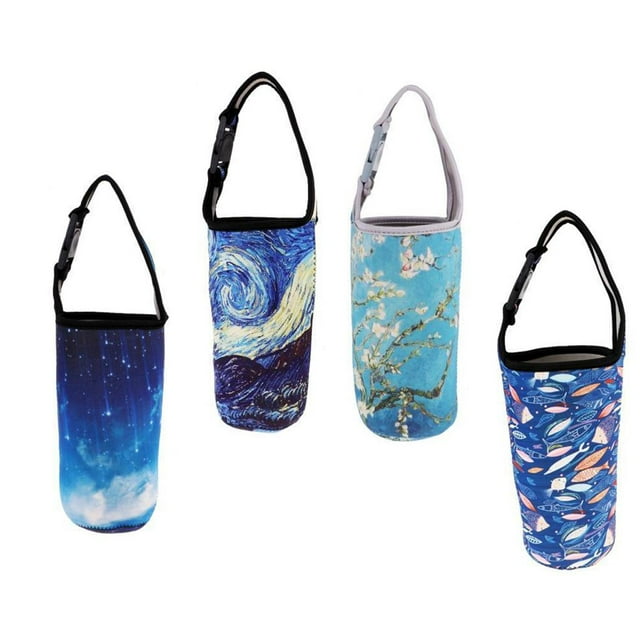 Funda de viaje para ciclismo kusrkot 30 Tumbler Carrier Holder Tazas de café flor estrella