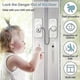 thumbnail image 4 of Window Safety Lock 2 Packs Versatile Window Restrictor Self Adhesive For No Drilling Window Locks, Refrigerator Lock With Key Child Pet Child Safety C, 4 of 5