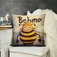 thumbnail image 2 of Bee Kind Cute Bee Gnome Spring Throw Pillow Cove Seasonal Spring Summer Home Living Room Decor Pillow Cover,Farmhouse Honey Bee Cushion Cover,Bee Lover Gifts,Girls Women Gifts, 2 of 5