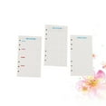 thumbnail image 4 of MasteelfCA 3 Sets 6-Hole Loose-leaf Filler Papers Assorted Replacement Spiral Notebook Paper (A5), 4 of 7