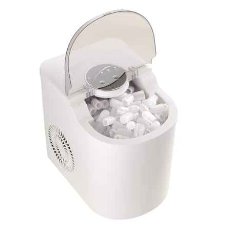 Countertop Ice Maker, 7 Cubes in 6 min, 26 lbs/day, Self-Cleaning, convenient Scoop, 2 Bullet Ice, Home Kitchen Office Bar