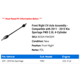 thumbnail image 2 of Front Right CV Axle Assembly - Compatible with 2011 - 2013 Kia Sportage FWD 2.0L 4-Cylinder 2012, 2 of 2