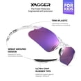thumbnail image 5 of Xagger Youth Polarized Sports Sunglasses for Boys Girls Age 8-14 Kids Baseball Softball TR90 Frame Glasses, 5 of 6