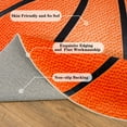 thumbnail image 4 of SARAG Basketball Carpet 3D Ball Sports Area Rugs Round Carpets For Women Men Teenagers Boys Children Bedroom Decor Anti-Shedding Ball Sports Decorative Rug Set 47in Anti-Shedding, Orange, 4 of 8