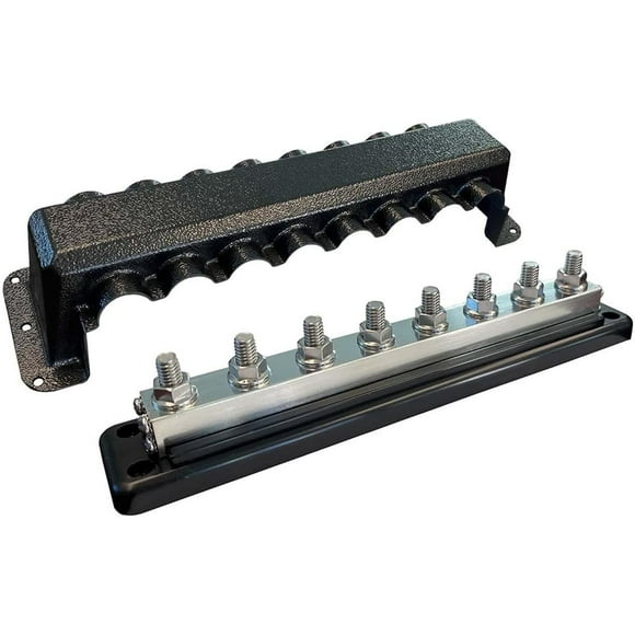 Bloque de terminales Victron Energy Busbar, 600 amperios, 70 voltios, 8 puertos