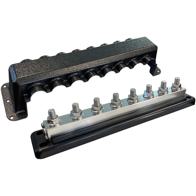 Bloque de terminales Victron Energy Busbar, 600 amperios, 70 voltios, 8 puertos