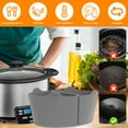 thumbnail image 3 of 2Pcs Slow Cooker Divider Liner for 6QT Pot Reusable Silicone Cooker Divider Insert Leakproof Heat Resistant Slow Cookers Kitchen Accessories, 3 of 8