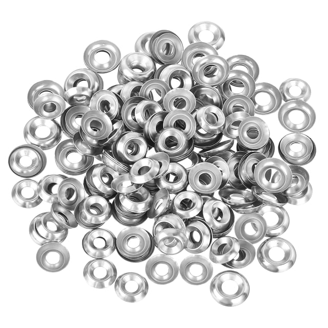 600Pack 304 Stainless Steel Cup Washer Countersunk, #6/#8 Countersunk Finish Washers for Screw Bolt