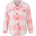 thumbnail image 2 of Flannel Shirt for Women Plaid Jackets Coat Long Sleeve Oversized Shacket Trendy Causal Fall Winter Clothes, 2 of 5