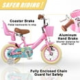 thumbnail image 6 of Glerc Maggie 14 Inch Kids Girls Bike for 3-5 Years Old Child, Pink, 6 of 14