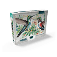 thumbnail image 2 of MyPuzzle - Abstract Watercolor Hummingbird Pair Wildlife Canvas - Premium 1000 Piece Jigsaw Puzzle for Adults, 2 of 6