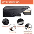 thumbnail image 4 of DJN Deal of the Day Sofa Cover Patio Furniture Covers Outdoor Sectional Furniture Set Cover Rectangular Table Chair Sofa Covers Dust Proof Furniture Protective Cover Large Plastic Black F, 4 of 9