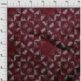 thumbnail image 2 of oneOone Silk Tabby Maroon Fabric Mandala & Triangle Geometric Diy Clothing Quilting Fabric Print Fabric By Yard 42 Inch Wide, 2 of 4
