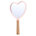 thumbnail image 4 of Pink Heart Hand Mirror 1Pcs Portable For Women Daily Use And Travel, 4 of 5