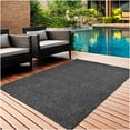 thumbnail image 5 of Koeckritz Rugs 10'x11' Soft Indoor/Outdoor Black Ice Bound Area Rug Lightweight, Easy to Clean & Move, 5 of 8