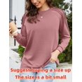 thumbnail image 5 of Zeagoo Long Sleeve Tunic Tops For Women Womans Top Fall Casual Long Shirts Crew Neck Sweatshirts Fall Outfits For Women 2025, 5 of 6
