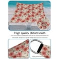 thumbnail image 4 of Spring Florals Sun Shade Sail 14' x 18', Red White Floral Vintage Water Ink Painting Rectangle Outdoor Sunshade Canopy, Waterproof UV Block Patio Covers for Garden Yard Beach, 4 of 9