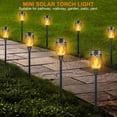 thumbnail image 6 of Havenhomer Flickering Solar Lights 4 Pack Tiki with Flame LED Bamboo Yard Torch for Outside Garden Home Patio Pathway, 6 of 12