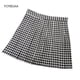 thumbnail image 1 of Falda plisada de verano para mujer, faldas a cuadros de cintura alta para mujer, minifalda de baile de estilo pijo para chicas, faldas elegantes de moda para mujer Tan Jianjun unisex, 1 of 2