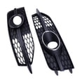 thumbnail image 5 of Corfhy Pair Front Bumper Fog Light Grille Trim Cover Set for Audi A7 S line S7 2012-2015 Pair Black Chrome Ring Replace 4G8807681C9B9 4G8807682C9B9, 5 of 17