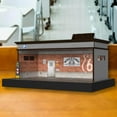 thumbnail image 3 of Acrylic Garage Show Case 1:64 Bright Scene 1:64 Scale Tabletop Decors Red Brick Single Layer, 3 of 9