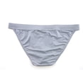 thumbnail image 4 of zuwimk Mens Underwear,Men's Thong Underwear Low Rise T-Back Under Panties Z-Gray,XL, 4 of 5