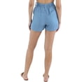 thumbnail image 2 of Walter Baker Womens Jasmine Pleated Medium Wash High-Waist Shorts, 2 of 2
