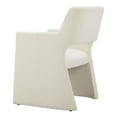 thumbnail image 5 of Minet Dining Chair Linen White Dining Chair, Modern Style, Cozy polyester linen fabric, Plywood, Indoor Dining, 5 of 7