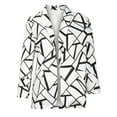 thumbnail image 4 of Women‘s Suit Open Front Cardigan Jacket Daily Commute Office Printed Blazers, 4 of 8