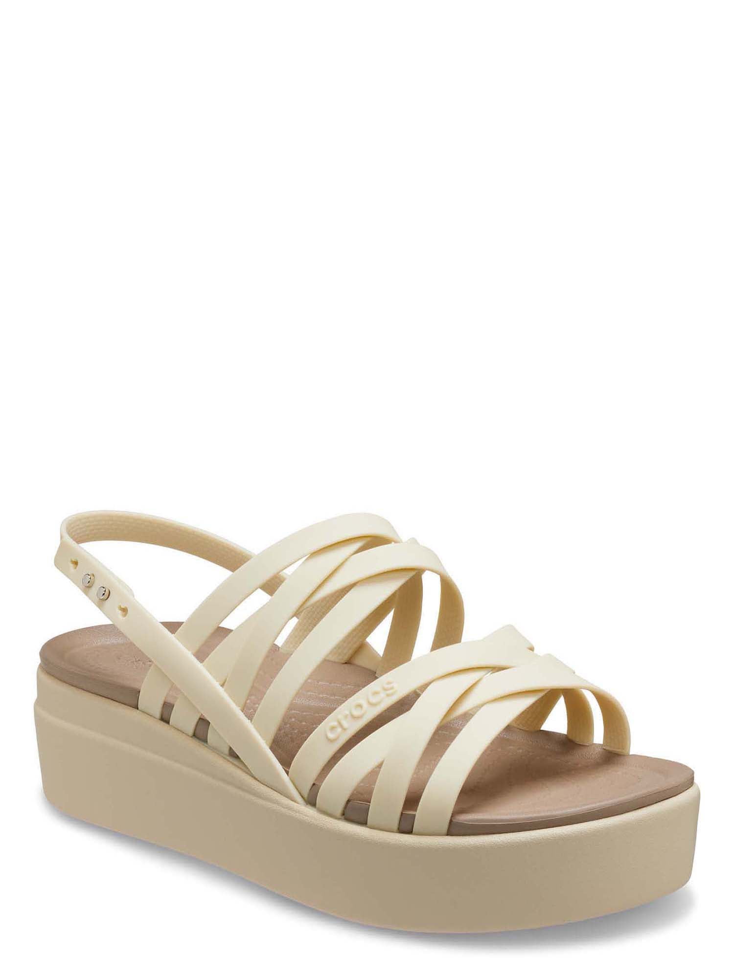Crocs Women's Brooklyn Strappy Low Wedge Sandals