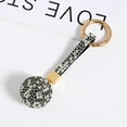 thumbnail image 3 of Rhinestone Ball Alloy Claw Keychain Cute Car Keychain Bag Purse Decor Pendant, 3 of 4