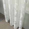 thumbnail image 7 of VOGOL White Sheer Curtains, Floral Jacquard Voile Sheer for Bedroom & Living Room, Rod Pocket, 52x63 Inches, 7 of 7