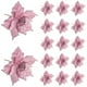 thumbnail image 2 of Flores artificiales con purpurina para decoración de árbol de Navidad, adornos de Casa de Año Nuevo, 24x28cm, 2 of 4