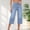 BU2, variant on DuoJiaJ Casual Capri Jeans Loose Fit Wide Leg Cropped Denim Pants Comfortable Stretch High Waist Trousers For Everyday Wear Women's Wide Leg Pants Blue L