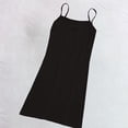 thumbnail image 5 of Pajama Dress for Women Short Slip Nightgown for Women Spaghetti Strap Sleeveless Casual Nightdress Loose Home Cami Sleep Dress Black One Size, 5 of 6