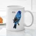 thumbnail image 5 of CafePress - Indigo Bunting Mug - 11 oz Ceramic Mug - Novelty Coffee Tea Cup, 5 of 6