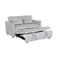 thumbnail image 3 of Hommoo 3 in 1 Convertible Pull Out Sofa Bed, Loveseat Sleeper Sofa, Light Gray, 3 of 7