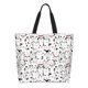 thumbnail image 1 of Balery Cute Cat Bolsa Tote Estilo Estético con Cremalleras, Bolsa de Hombro, Bolsa de Compras Grande y Plegable, 1 of 8