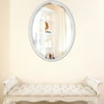 thumbnail image 2 of OVALCREST - London Framed Oval Mirror - Linen White 17 1/8" x 21 1/8", 2 of 7