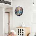 thumbnail image 6 of Voice Activated Clock with Glow Light 12 Inch Large Silent Wall Clock Battery Operated for Home Decor Orange Autumn Forest, 6 of 8